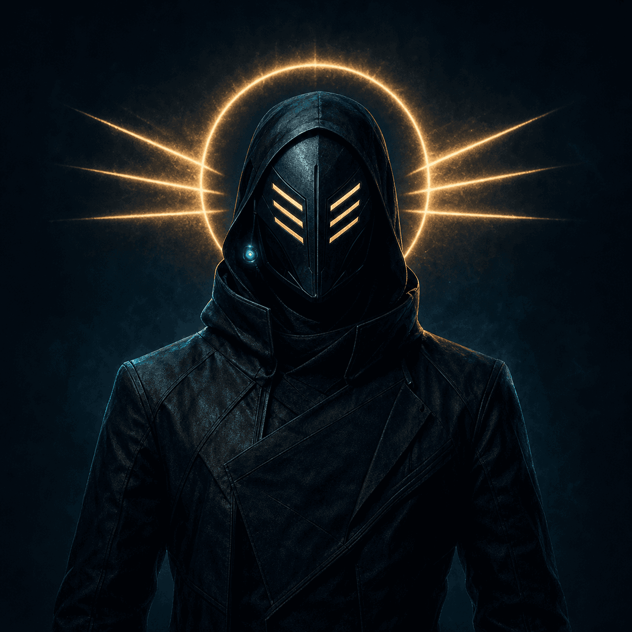 Synthetic masked performer square cover