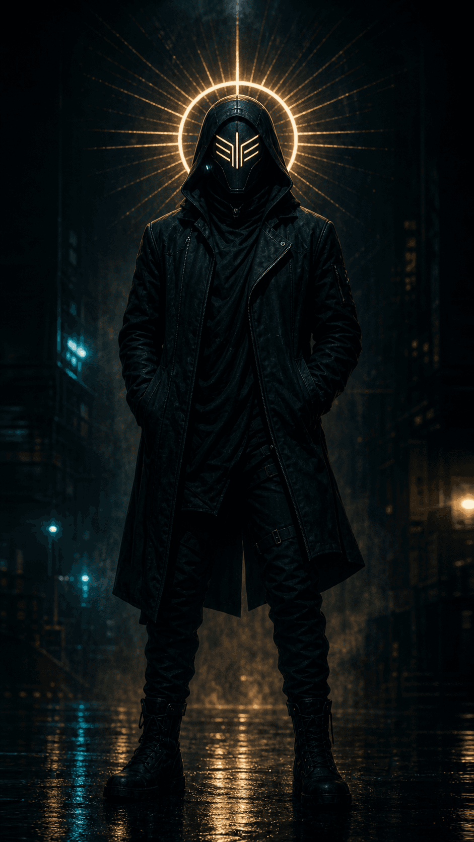 Synthetic masked performer vertical story